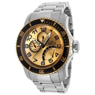 Invicta Men's 15337 Pro Diver Goldtone Dial Stainless Steel Watch Invicta Men's Invicta Watches