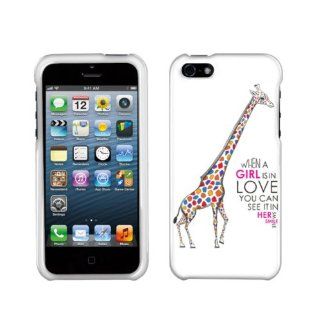 Hard Plastic Snap on Cover Fits Apple iPhone 5 5S Female Giraffe In Love AT&T, Cricket, Sprint, Verizon (does NOT fit Apple iPhone or iPhone 3G/3GS or iPhone 4/4S or iPhone 5C) Cell Phones & Accessories