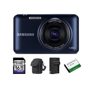 Samsung ES95 16.2MP Cobalt Black Digital Camera 16GB Bundle Samsung Point & Shoot Cameras