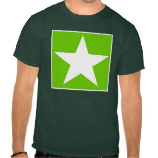 LOGO STAR green Tee Shirts