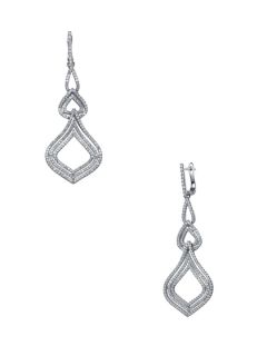 Geometric Triple Drop Earrings by Genevive Jewelry