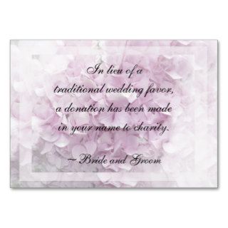 Soft Pink Hydrangea Wedding Charity Card Business Card Templates