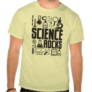 SCIENCE ROCKS GEEK CHIC LAB EQUIPMENT MENS T SHIRT