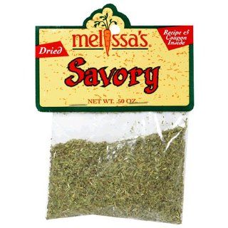 Melissa's Dried Savoy, 0.5 Ounce Bags (Pack of 12)  Savory Spices And Herbs  Grocery & Gourmet Food
