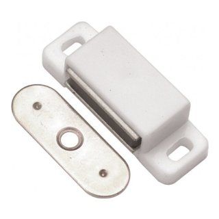 Hickory Hardware P650 W 1 1/2 Inch Catch, White   Cabinet And Furniture Door Catches  