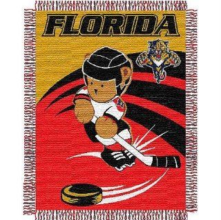 NHL Florida Panthers Woven Jacquard Baby Throw Blanket  Sports Fan Throw Blankets  Sports & Outdoors