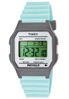 Timex 2N096  Watches,Womens Multi Function Grey Digital Dial Aqua Rubber, Casual Timex Quartz Watches