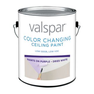 Valspar Ultra Premium 128 fl oz Interior Flat Ceiling White Latex Base Paint and Primer in One with Mildew Resistant Finish