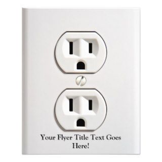 Fake Electrical Outlet Flyer