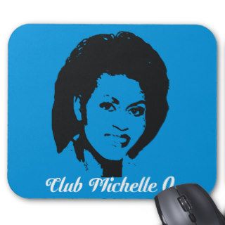 Club Michelle O. Mousepad In Electric Blue