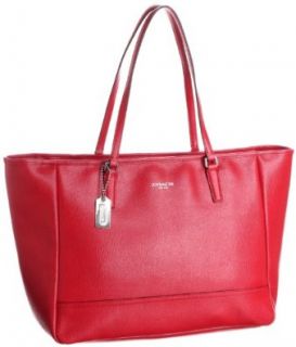 Coach 23576 Vermillion Red Saffiano Leather Medium East West Tote Shoes