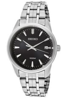 Seiko SGEG05  Watches,Mens Dark Brown Dial Stainless Steel, Casual Seiko Quartz Watches