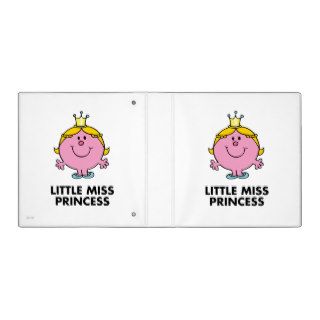 Little Miss Princess Classic 3 Ring Binders