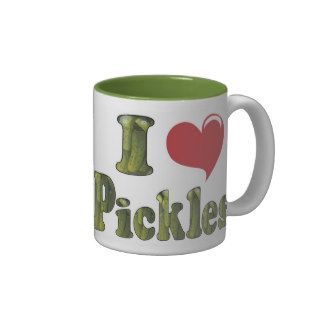 I Love Pickles Coffee Mugs