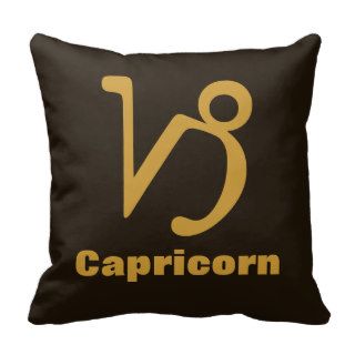 Zodiac Sign Capricorn American MoJo Pillow