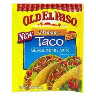 Old El Paso Seasoning, Cheesy Taco, 1.25 Ounce Packets (Pack of 24)  Mexican Seasoning  Grocery & Gourmet Food