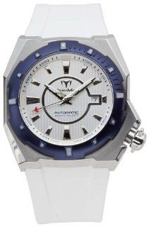 TechnoMarine Men's 508001 RoyalMarine P1 Automatic Stainless Steel White Rubber Watch Watches