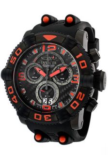 Invicta 12259  Watches,Mens Sea Hunter Chronograph Black Dial Black Polyurethane, Chronograph Invicta Quartz Watches