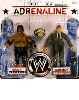 WWE Adrenaline 2 Pack Series 28 Mr. McMahon vs. Umaga Toys & Games