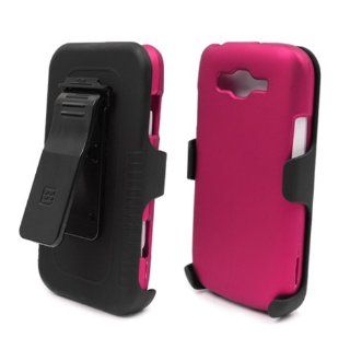 Samsung i667 Focus 2 Rose Pink Cover Case + KickStand Belt Clip Holster + Naked Shield Screen Protector Cell Phones & Accessories