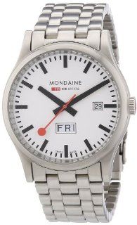 Mondaine Men's A667.30308.16SBM Sport I Day Date Steel Bracelet Watch Watches