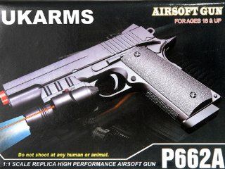 Uk Arms P662a Spring Powered Airsoft Pistol  Airsoft Gun  Sports & Outdoors