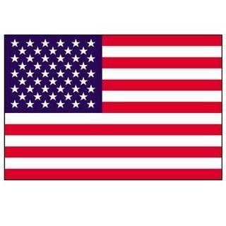 3' X 5' American Flag with Pole Sleeve   Nylon  Outdoor Flags  Patio, Lawn & Garden
