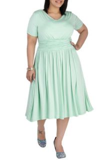Augusta of Honor Dress in Mint   Plus Size  Mod Retro Vintage Dresses