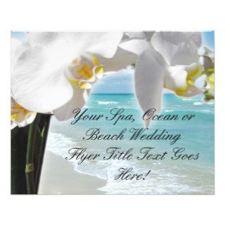 Aqua Beach Orchid Full Color Flyer