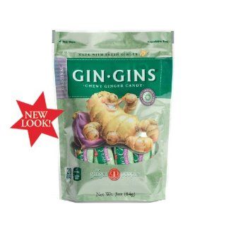 Gin Gins Original Chewy Ginger Candy 6Pk  Ginger People  Grocery & Gourmet Food