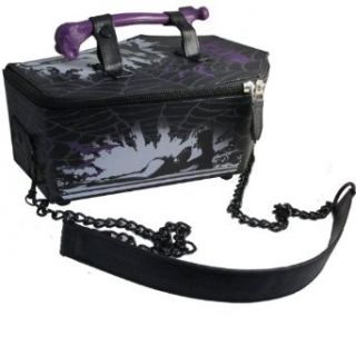 Kreepsville 666 Horror Gothic   Elvira Mistress Of The Dark Web Coffin Bag Purse Shoes