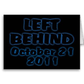 Left Behind October 21 Card