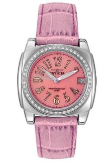 Invicta 2032  Watches,Womens Diamond Lilac Leather, Casual Invicta Quartz Watches