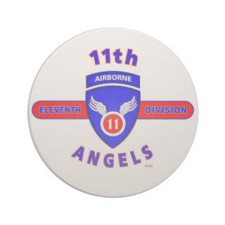 11TH AIRBORNE DIVISION "ANGELS" BEVERAGE COASTER
