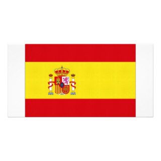 Spain National Flag simplified Photo Greeting Card