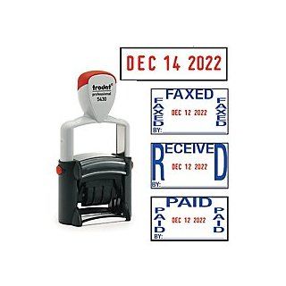 Trodat Professional Heavy Duty 4 In 1 Date Message Stamp  Business Stamps 