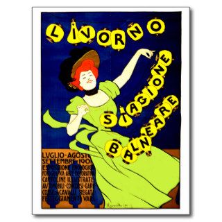Livorno ~ Vintage Italian Ad Postcards