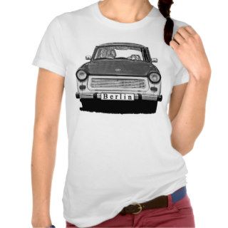 Trabant Car Front, Black and White,  Berlin T Shirt