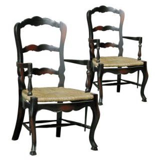 French Country Ladderback Arm Chair   Set of 2   FCL164   Prints