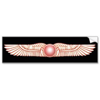 Sumerian Anunnaki Winged Sun Disk Bumper Sticker