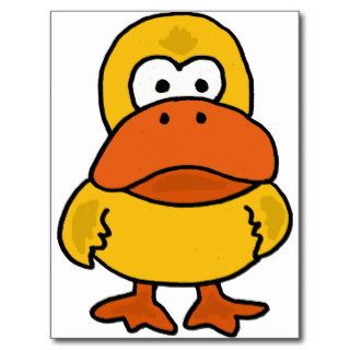 XX  Angry Duck Cartoon Postcard