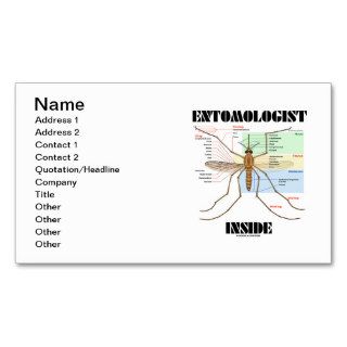 Entomologist Inside (Mosquito Anatomy) Business Card