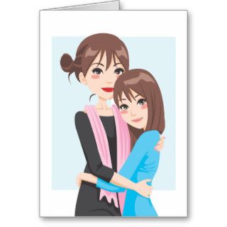 Mother Daughter Love Card