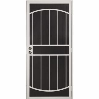 Gatehouse Gibraltar White Steel Security Door (Common 32 in x 81 in; Actual 35 in x 81 in)