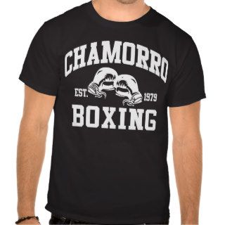 GUAM RUN 671 Chamorro Boxing white font Tshirts