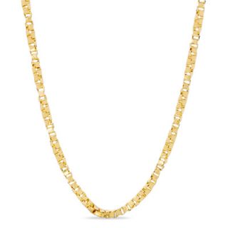 Ladies 1.0mm Twisted Box Chain Necklace in 14K Gold   18   Zales