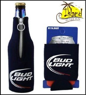 (2) Bud Light Logo Beer Can & Bottle Koozie Cooler  Bud Light Coozies  Sports & Outdoors