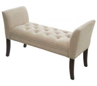 Home Reflections French Inspired Tufted Accent Bench —