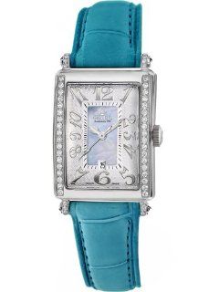Gevril Women's 7247NE.3A Blue Mother of Pearl Genuine Alligator Strap Watch at  Women's Watch store.