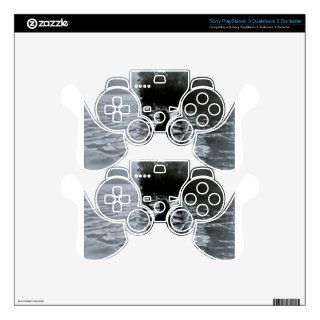 Into the shadow   Clayoquot Indian in boat PS3 Controller Skins